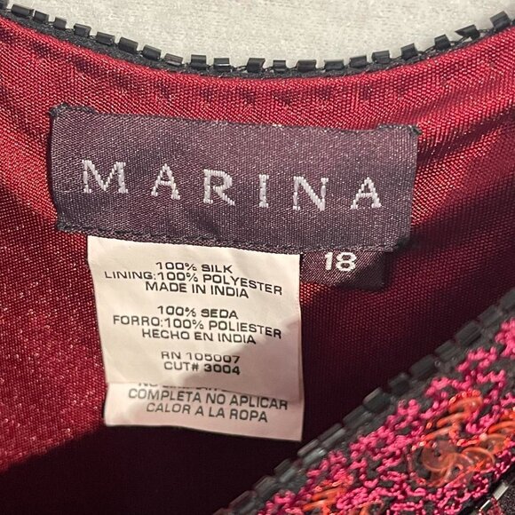 vintage silk fairy beaded tank top dress tag size 18 - Picture 7 of 8